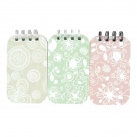 Pattern O-Wire Binding Notebook (3pcs/set)