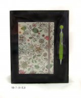 Bird Fabric Cover Diary Set with Pen