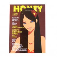 封面女郎- Honey 磨脊胶装笔记本