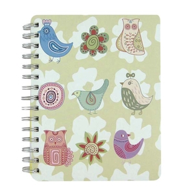Birds O-Wire Binding Notebook with Divider