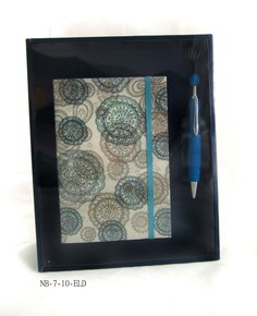 Blue Flower Fabric Cover Diary